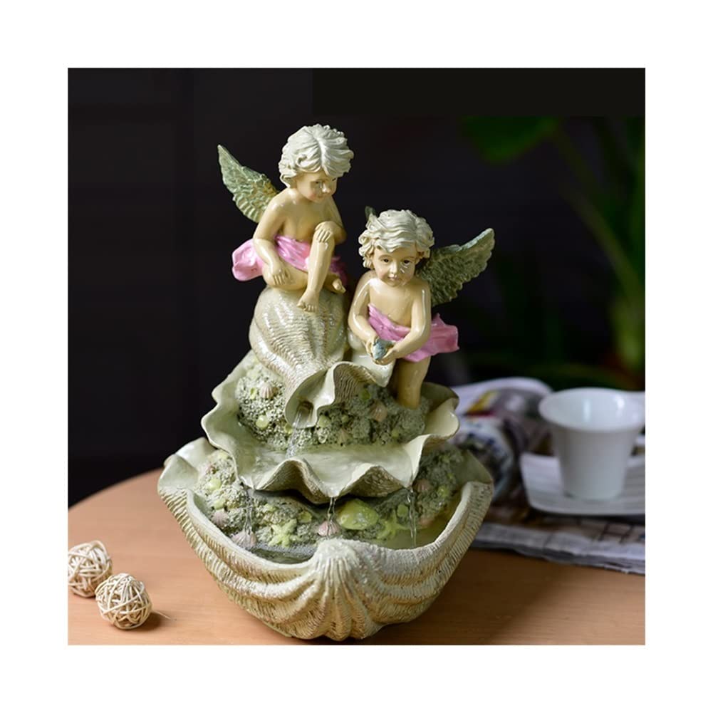 天使　噴水 ソーラーファウンテン 送料別途 噴水 高さ86cm エンジェル 天使 庭